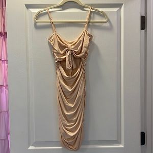 Tiger Mist Peach Mini Dress